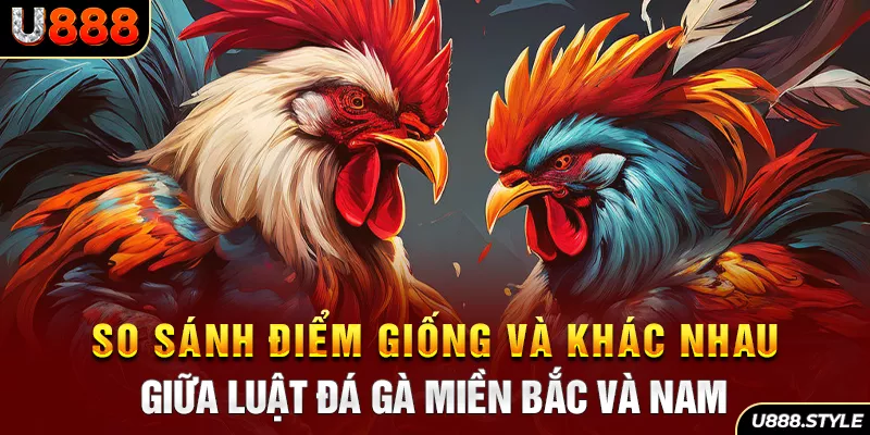 So sánh điểm giống và khác nhau giữa luật đá gà miền Bắc và Nam