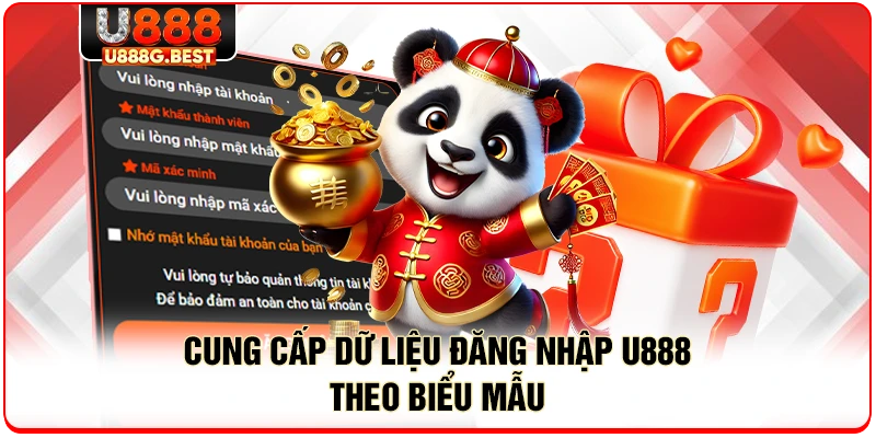 Cung cấp dữ liệu đăng nhập U888 theo biểu mẫu 