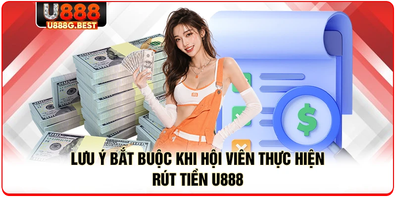 Lưu ý bắt buộc khi hội viên thực hiện rút tiền U888